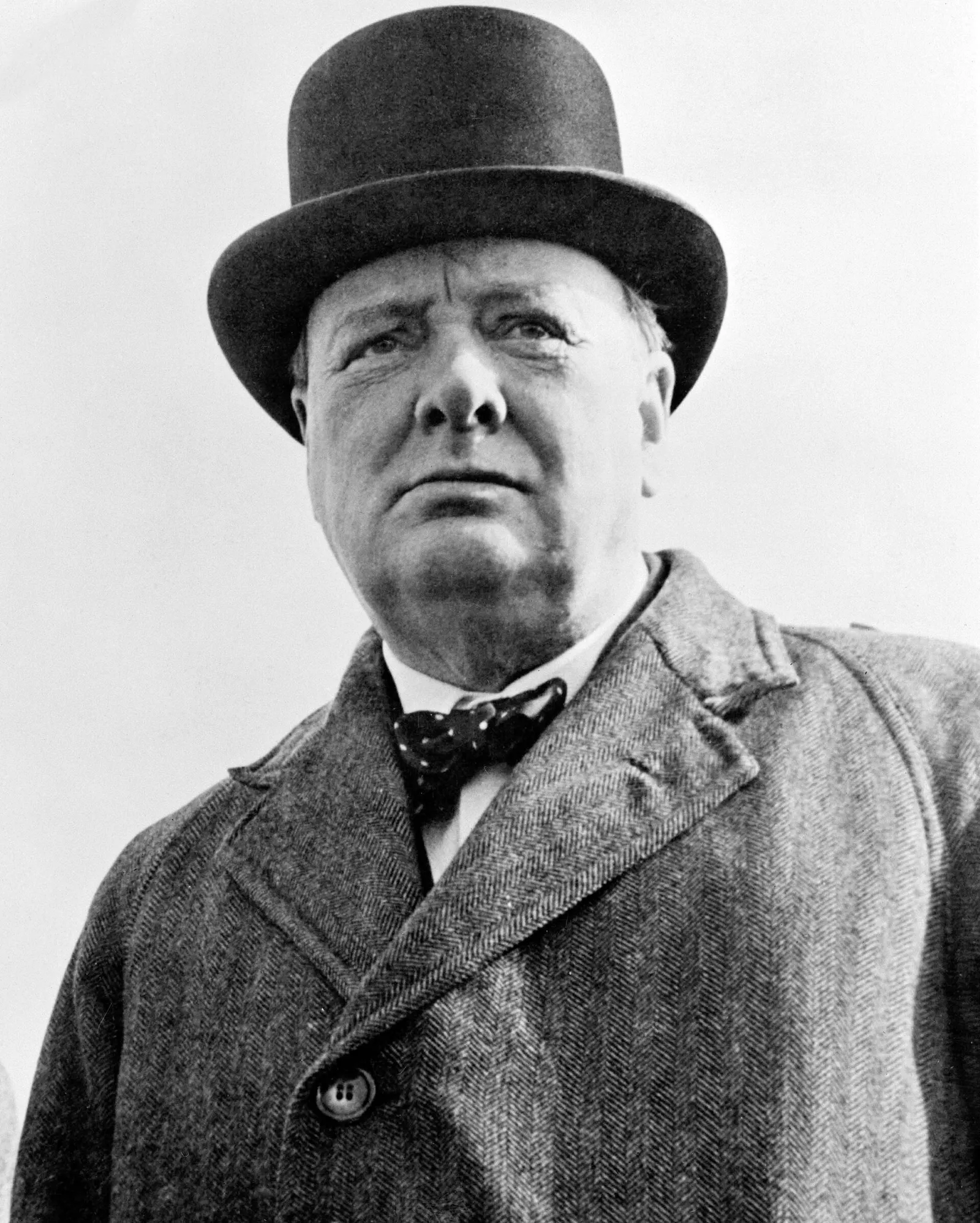 A portrait of Winston Churchill