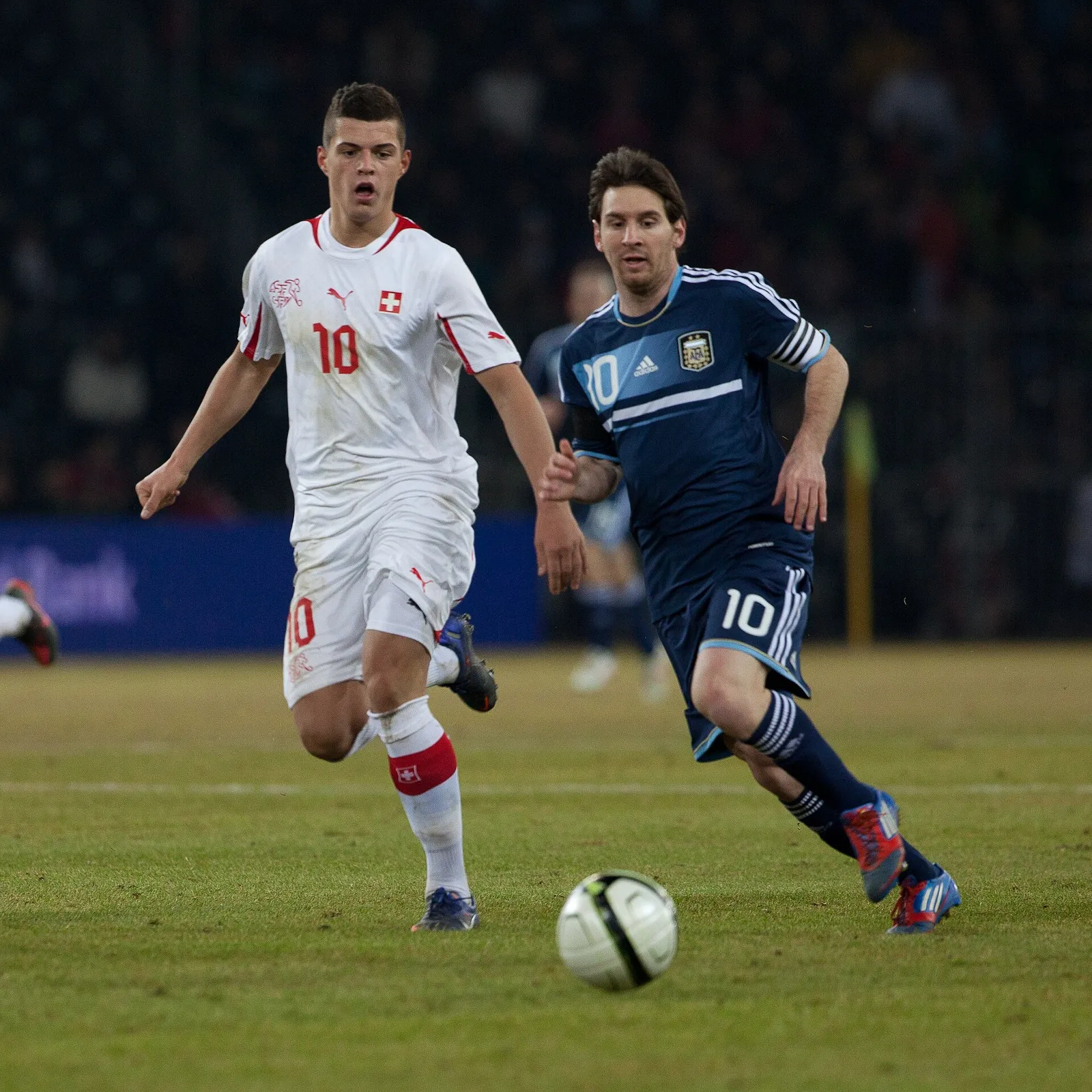 Lionel Messi playing for Argentina (file image)