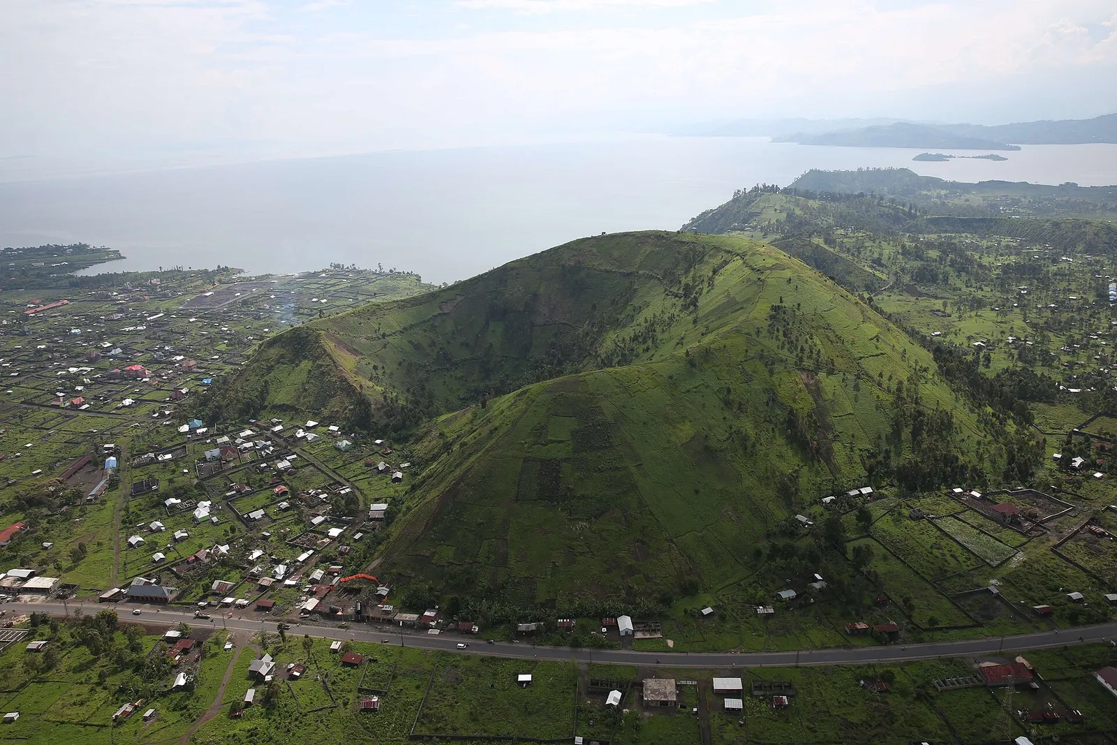 The landscape outside Goma in North Kivu, eastern DR Congo