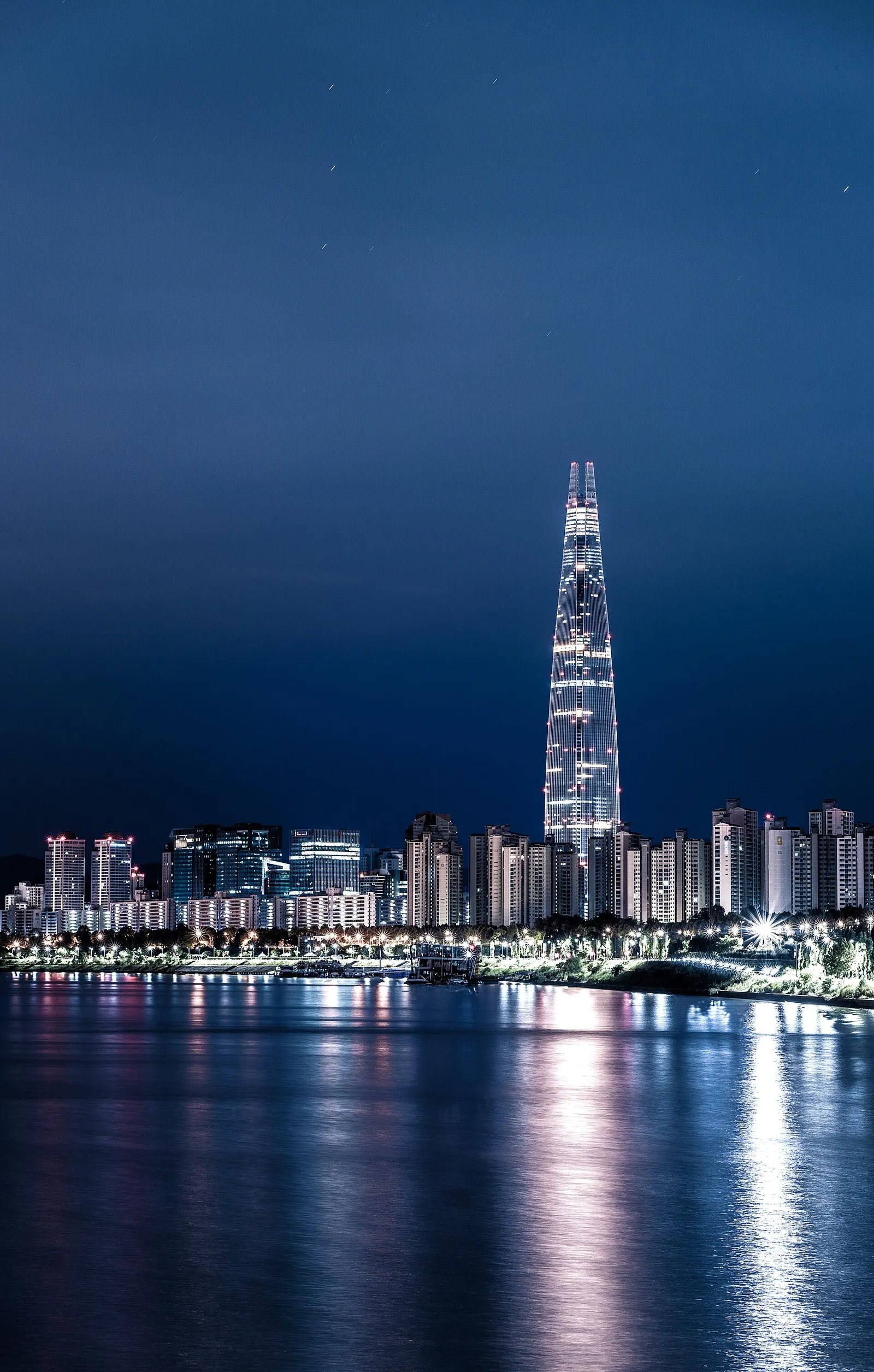 The Seoul skyline at night