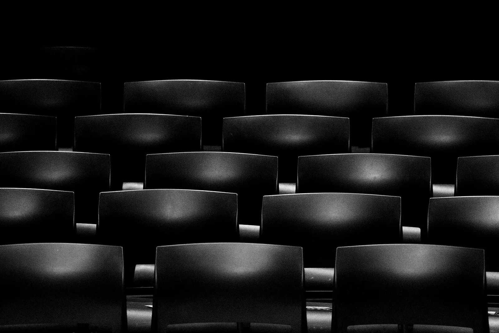 Empty seats in a cinema auditorium (file photograph)