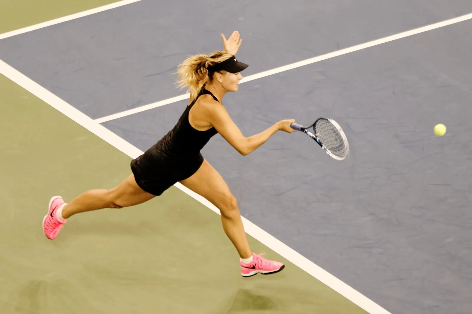 A match in progress at the US Open in New York