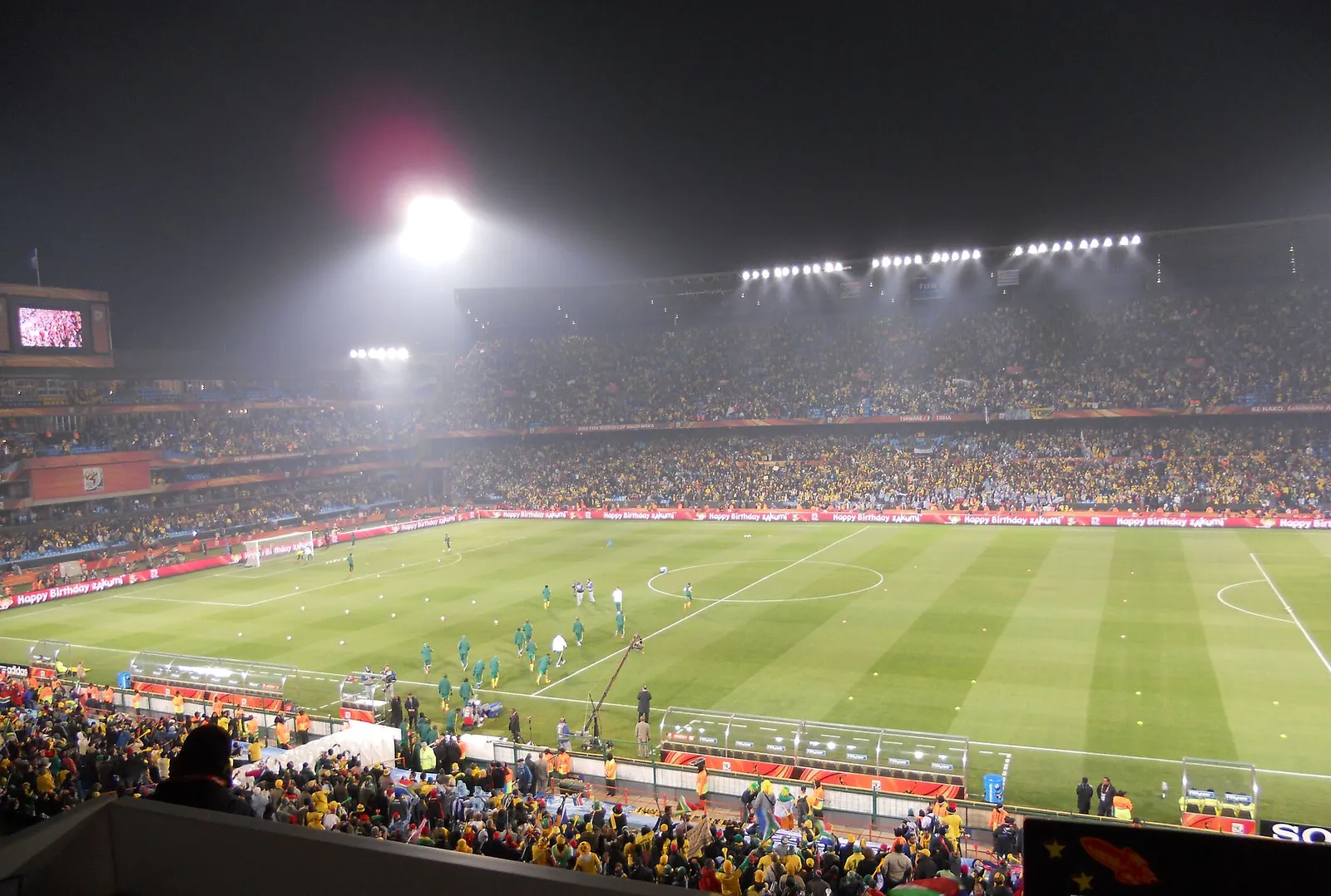 South Africa playing at a past FIFA World Cup