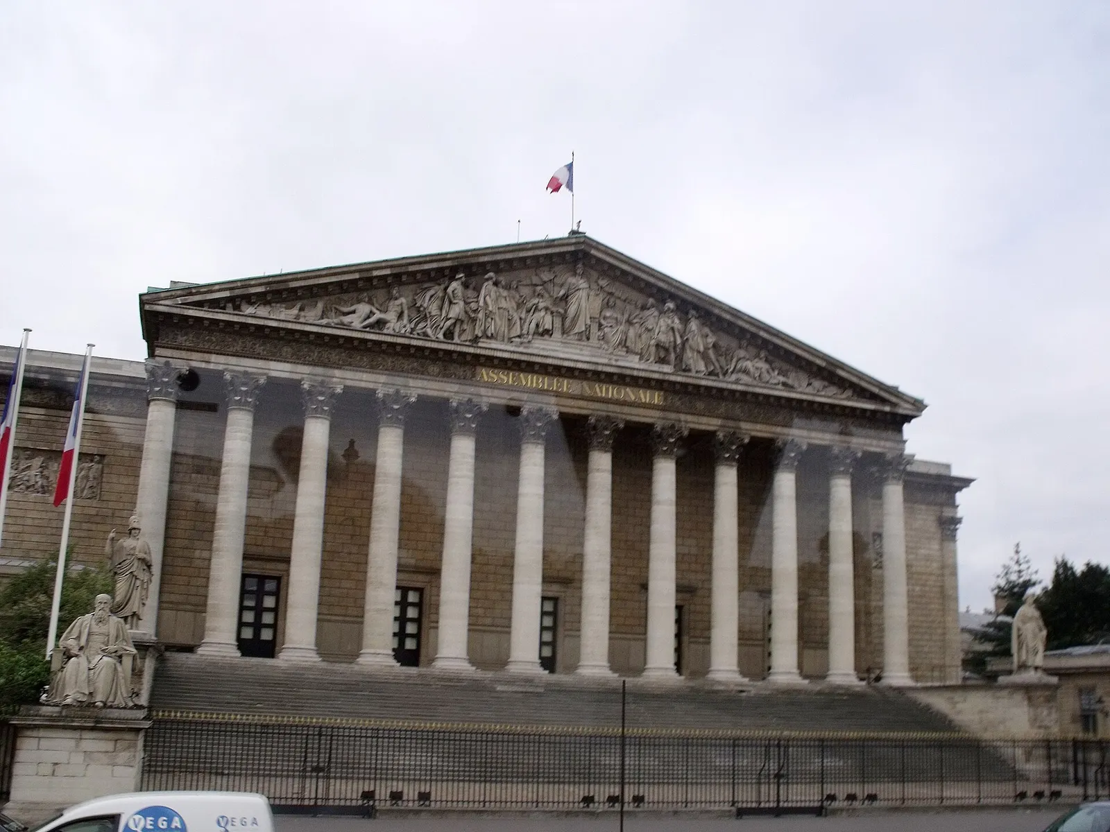 The Palais Bourbon, seat of France's National Assembly in Paris