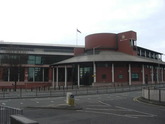 The law courts building in Preston, Lancashire