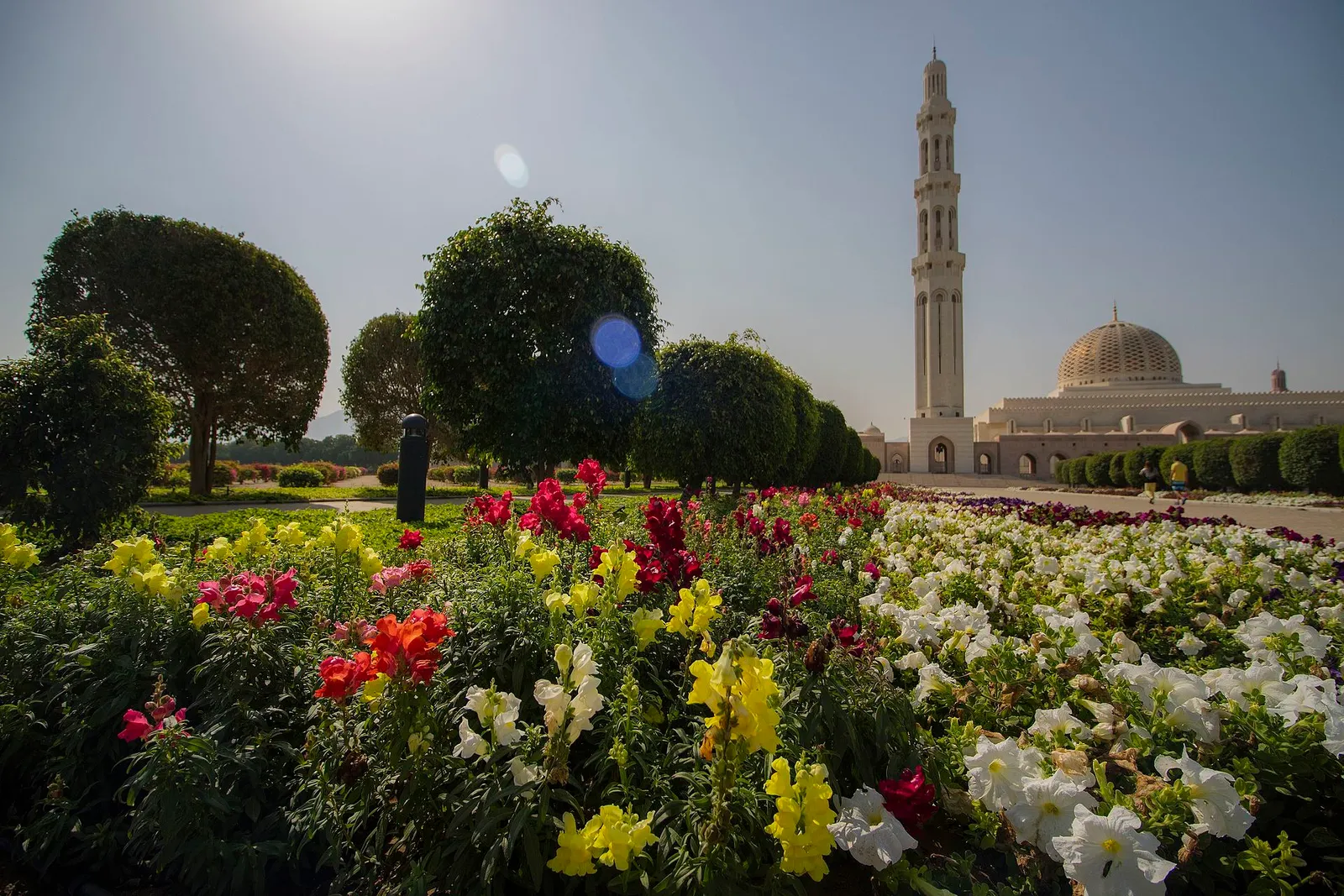 The Sultan Qaboos Grand Mosque in Muscat, Oman