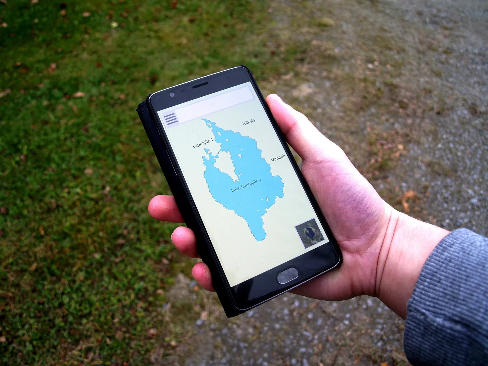 A smartphone in use (file image)