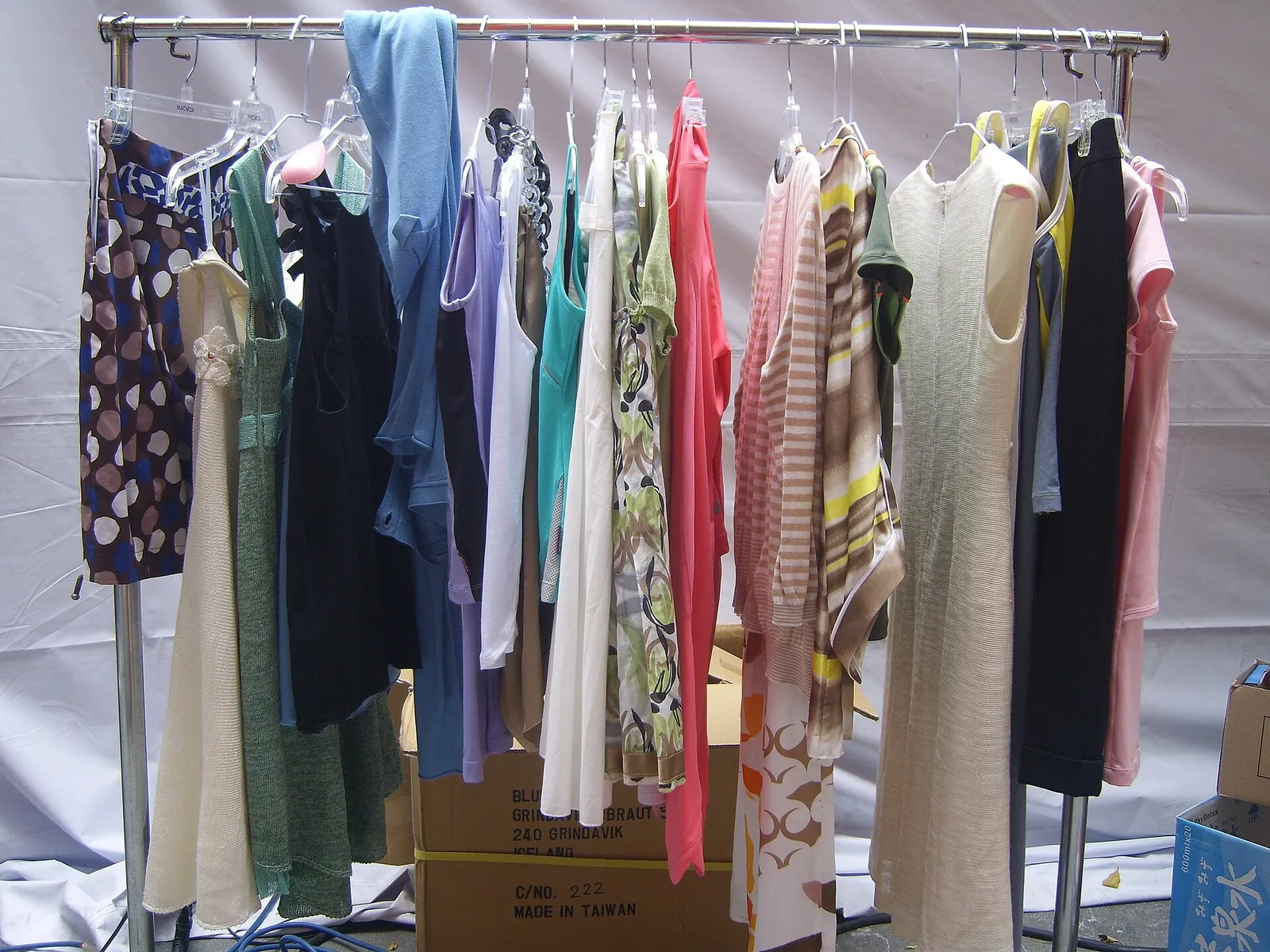 Racks of clothing (file photo)