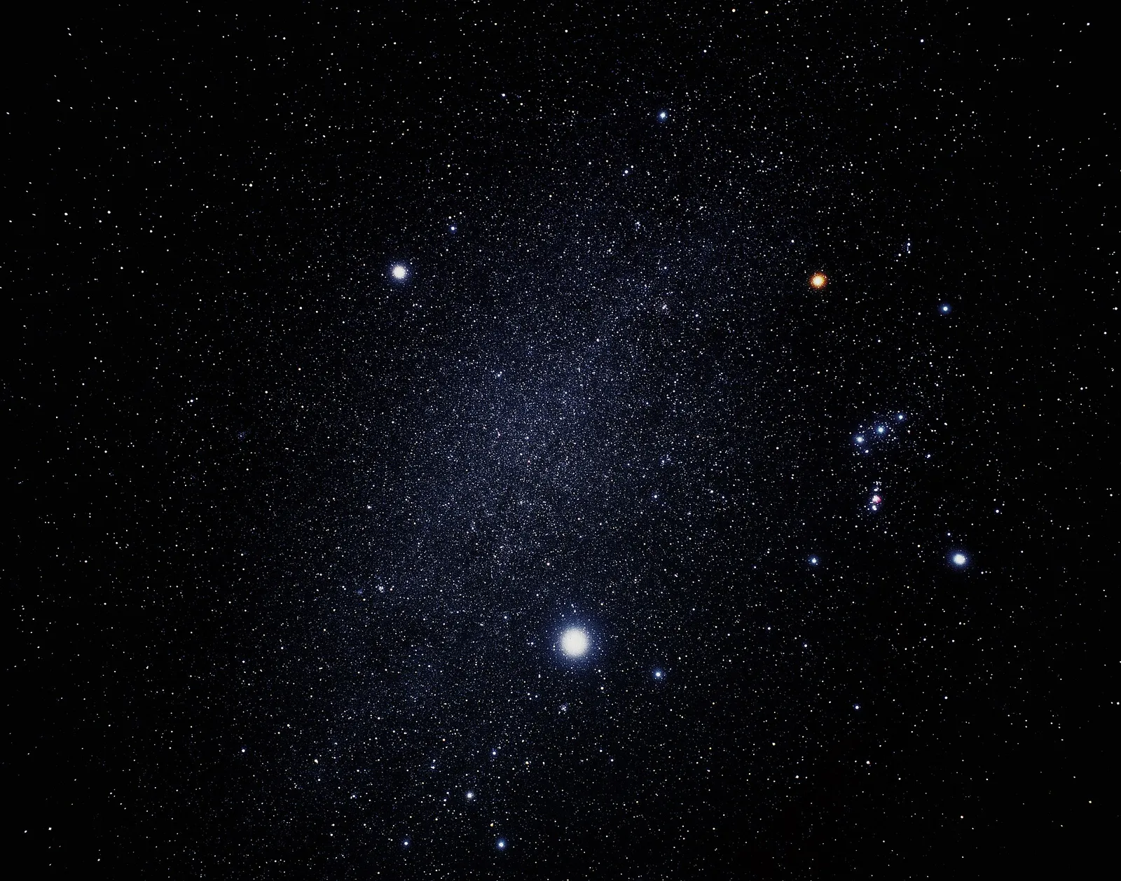 A field of stars in the night sky