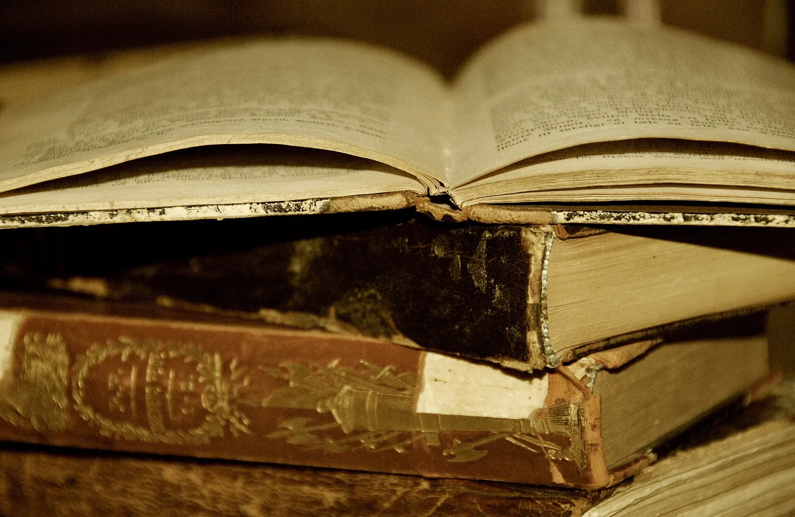 A stack of old books (file image)