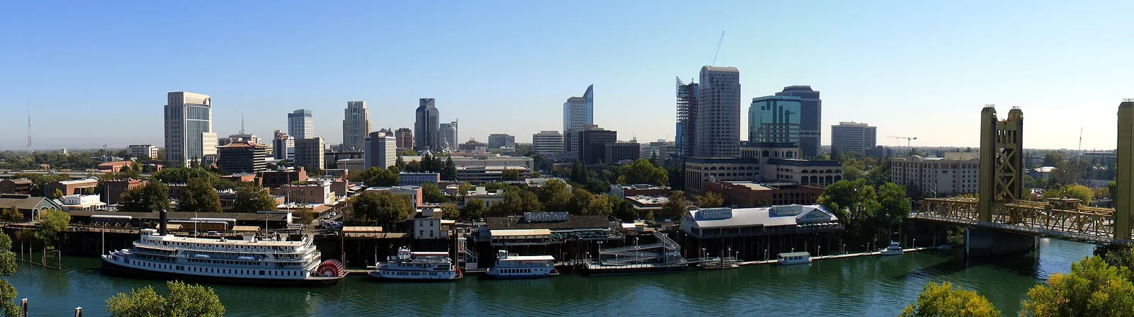 The skyline of Sacramento, California