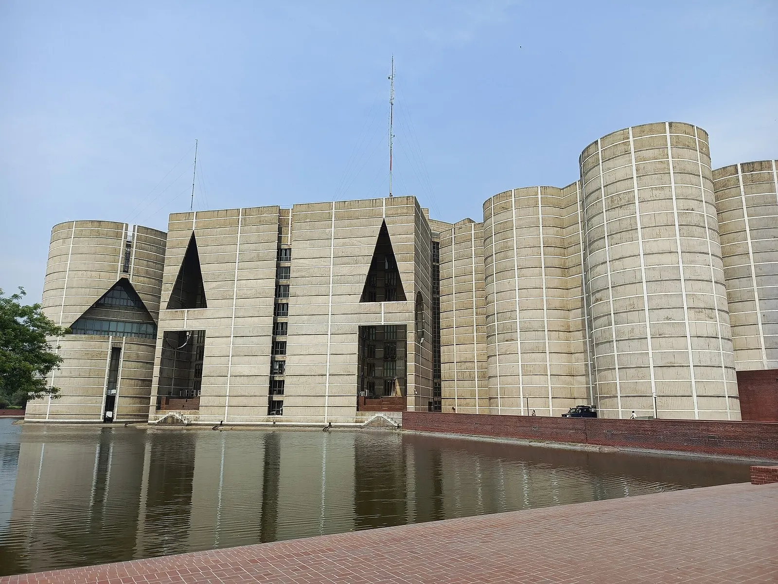 The National Parliament building in Dhaka, Bangladesh