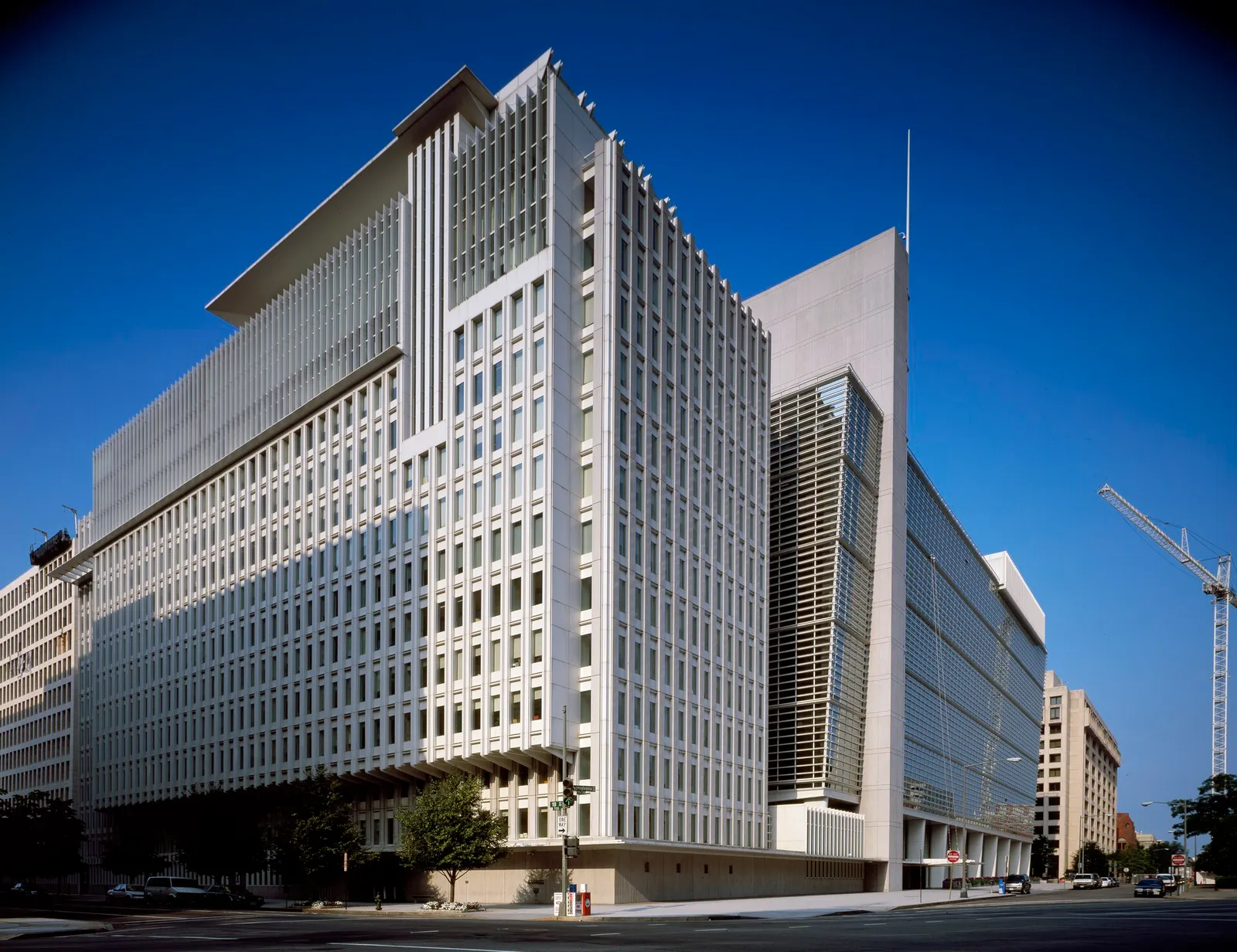 The IMF headquarters in Washington (file image)