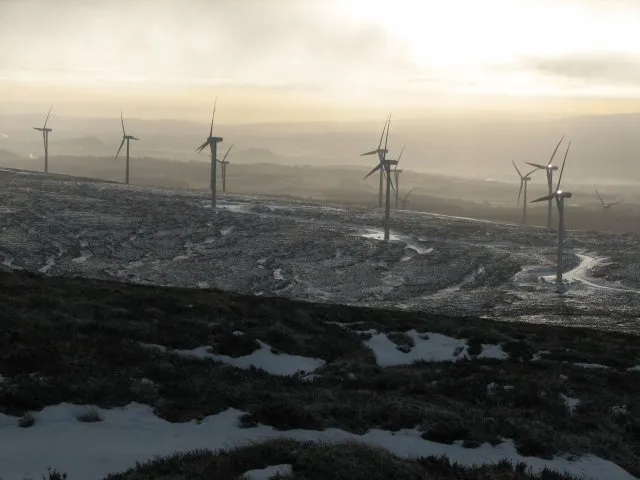 A wind farm in Scotland (file image)