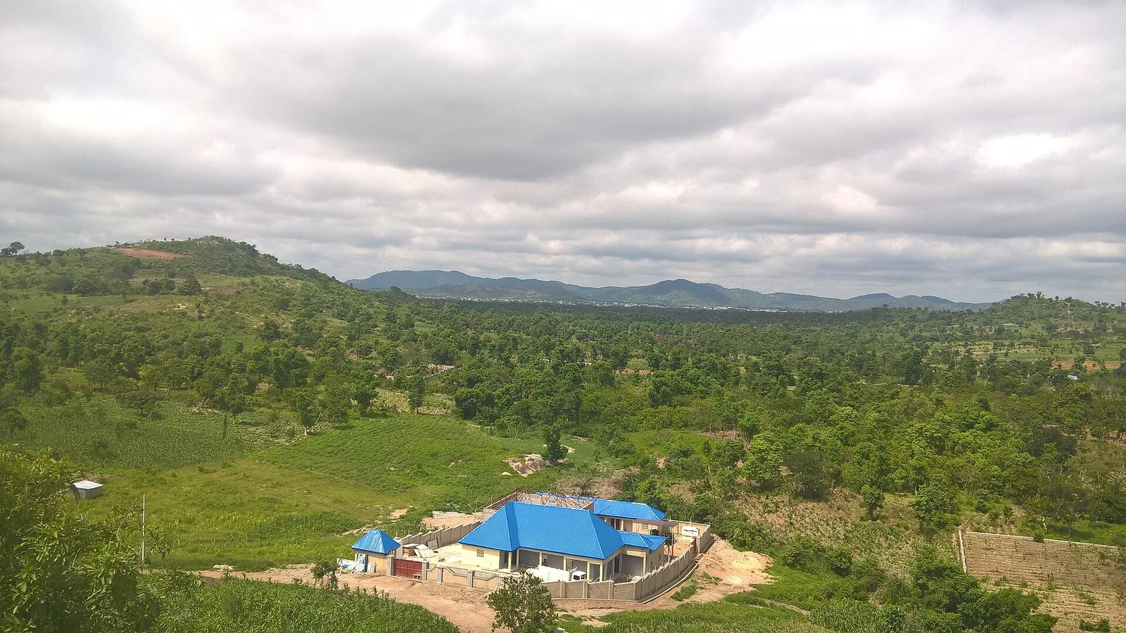 Rural landscape in central Nigeria, photographed near Bamishi village