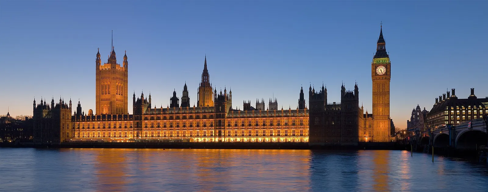 The Palace of Westminster in London