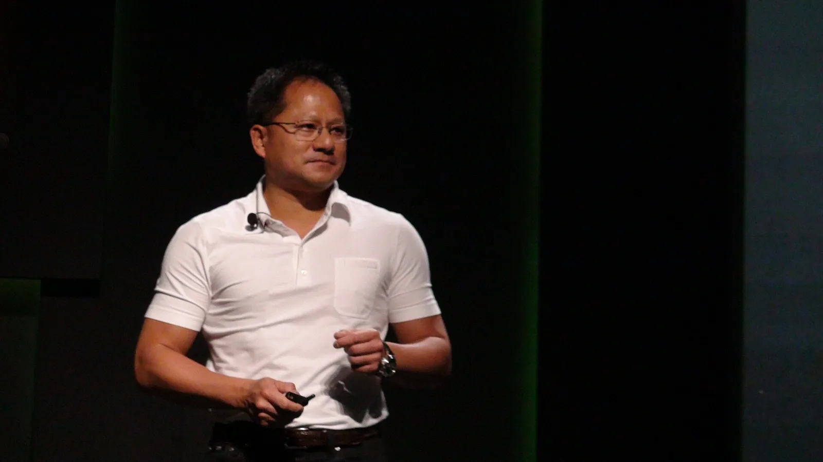 Nvidia chief executive Jensen Huang (file image)