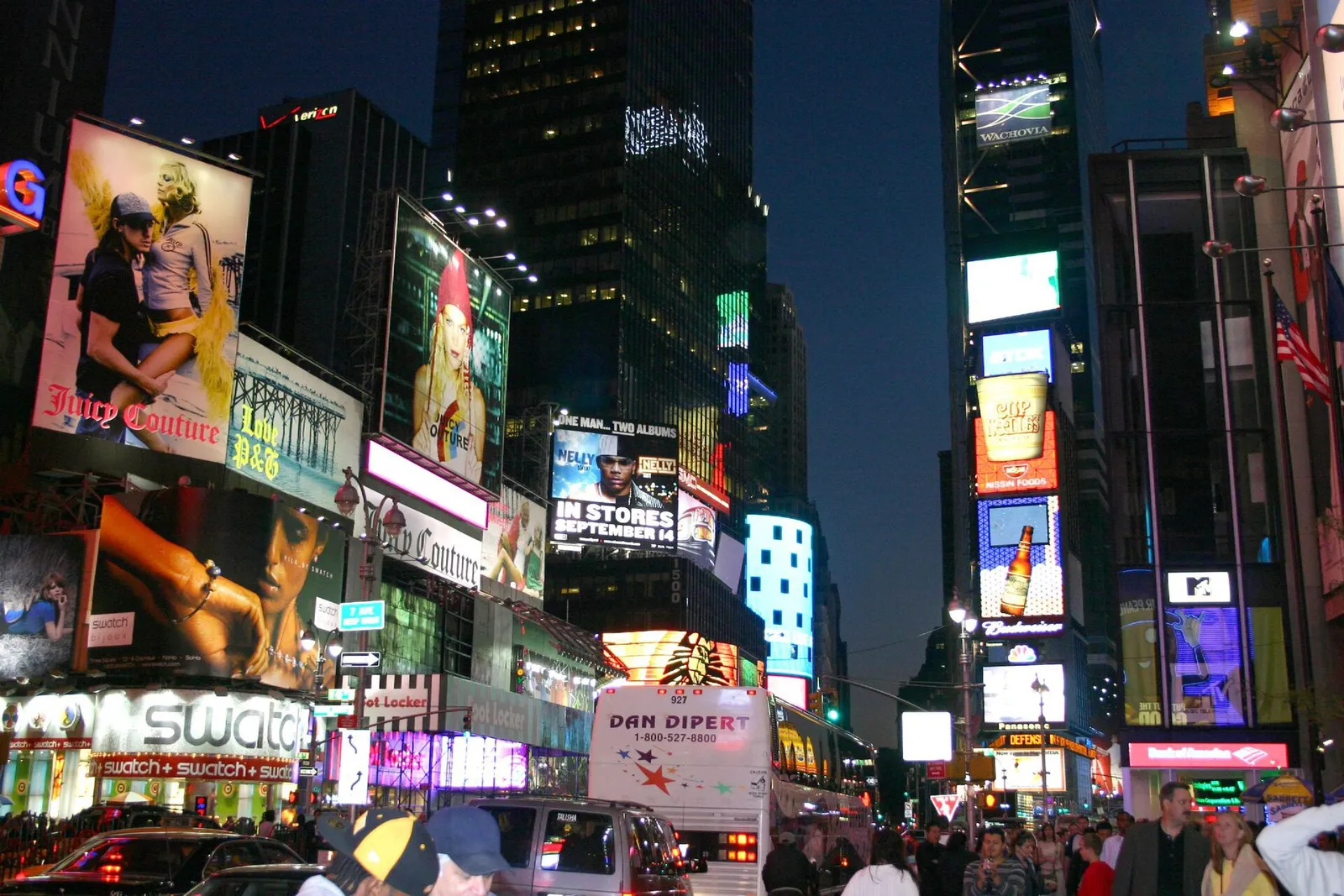 Illuminated advertising in Times Square, New York (file photograph)