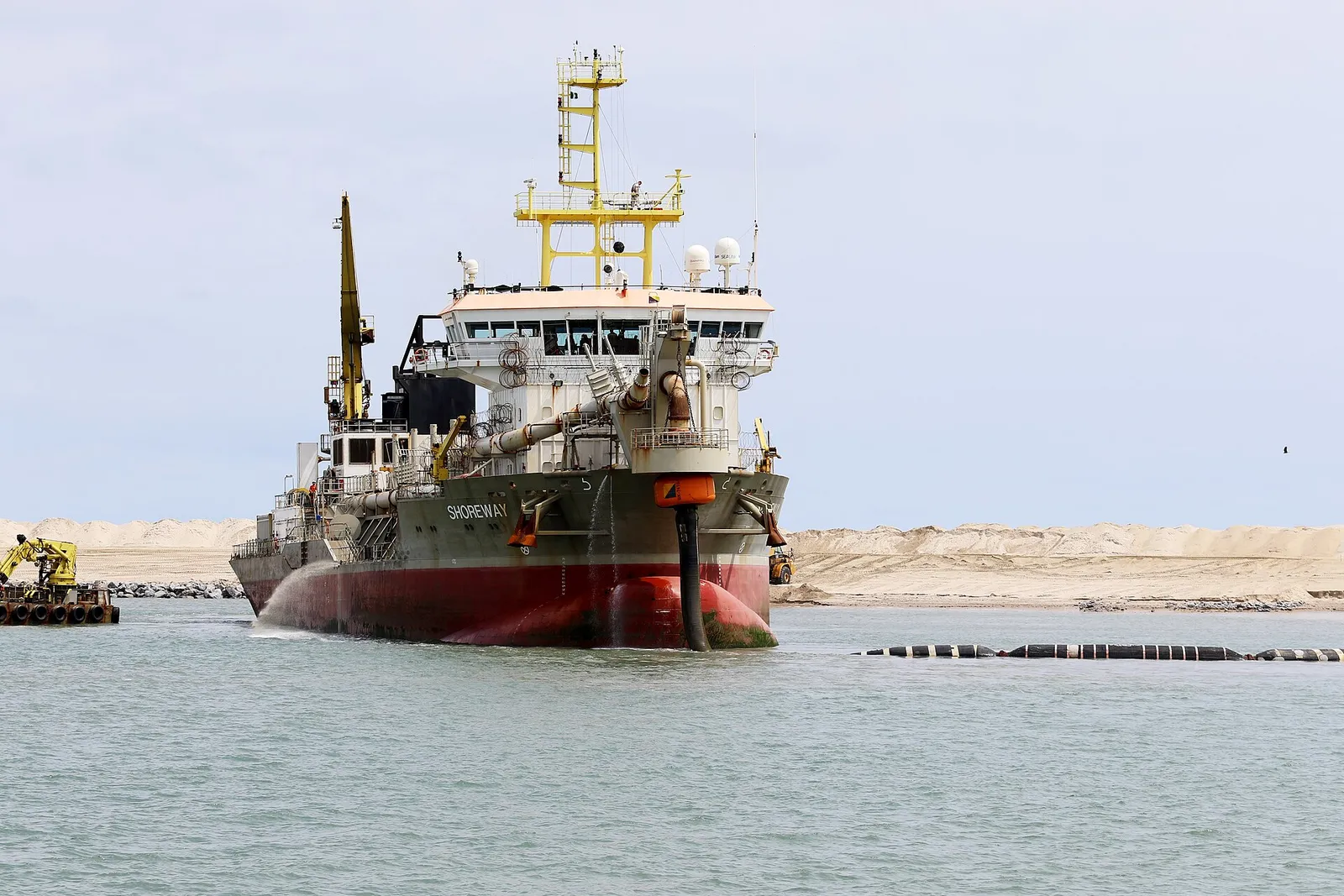 A vessel at the Dangote refinery complex in Lagos, Nigeria