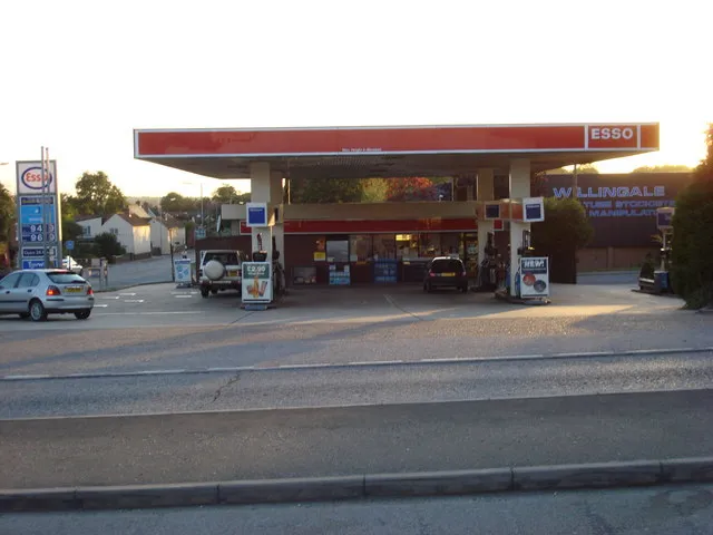 A petrol station forecourt in England (file image)