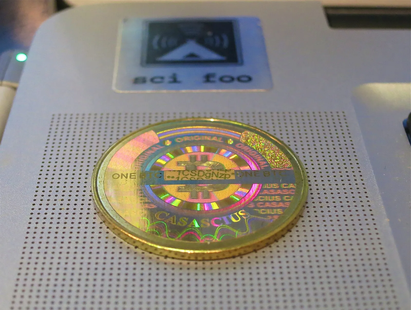 A physical representation of bitcoin (file photo)