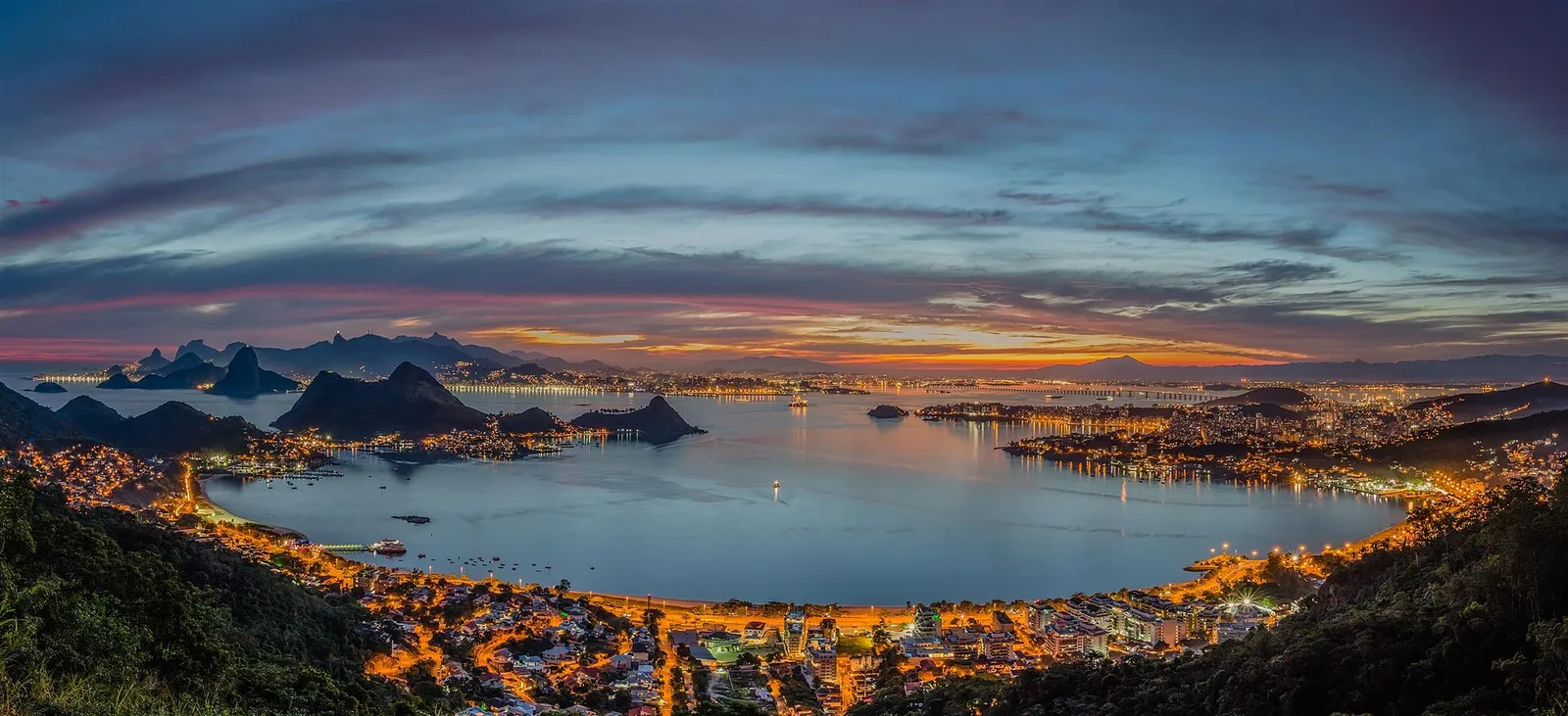A panoramic view of Rio de Janeiro, Brazil