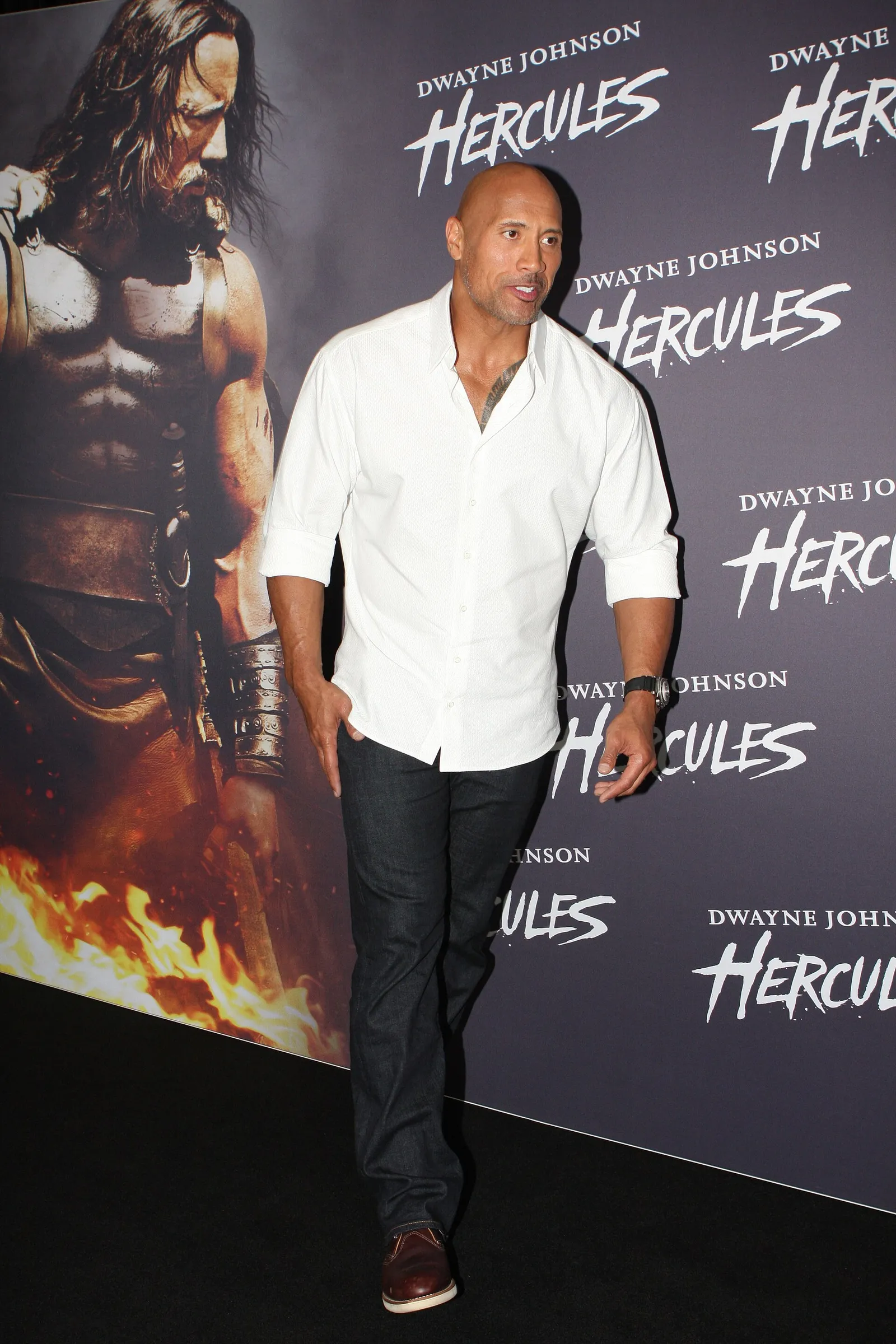 Dwayne Johnson, who voices and plays Maui in the Moana films (file photograph)