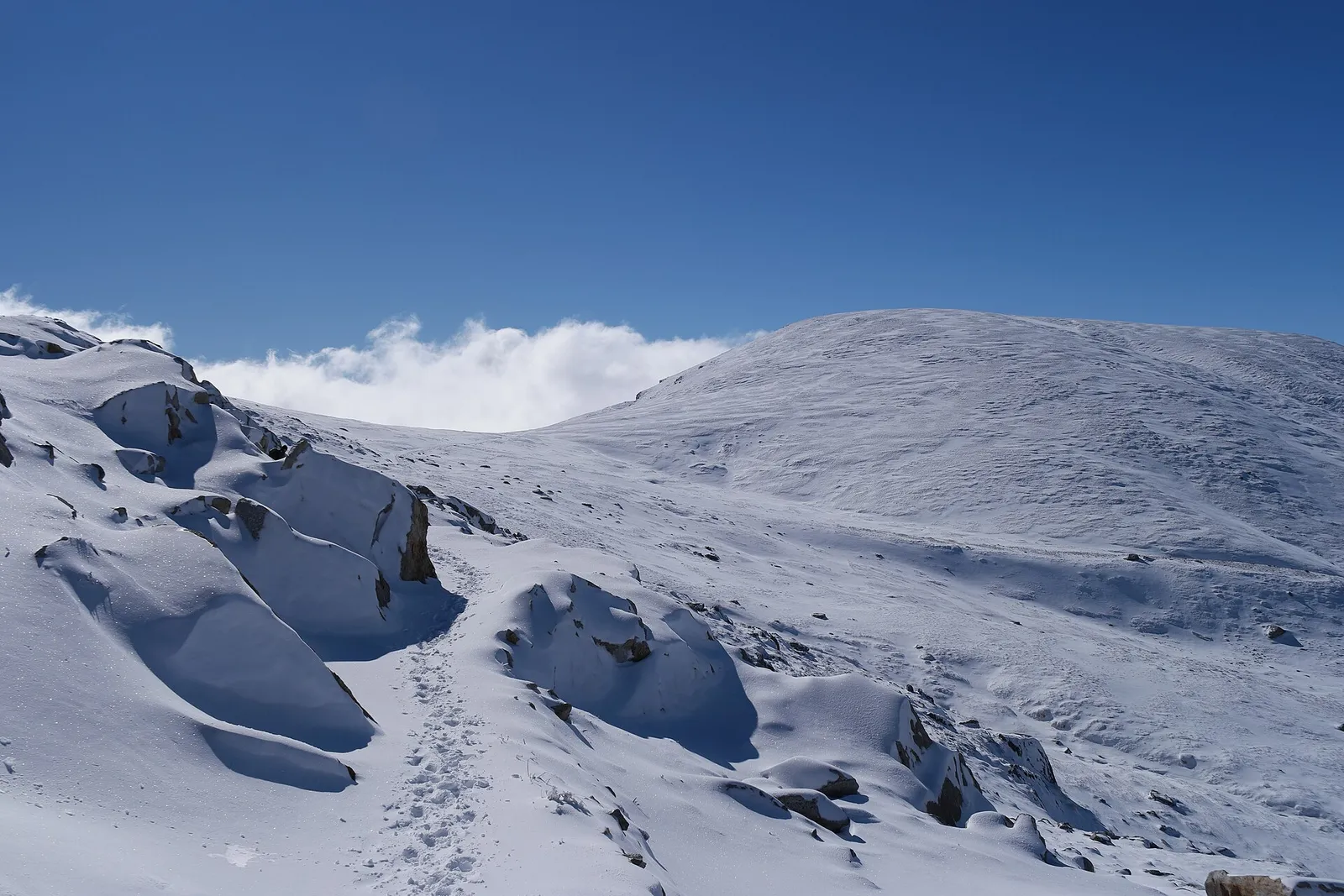 A walking track in Kosciuszko National Park, New South Wales