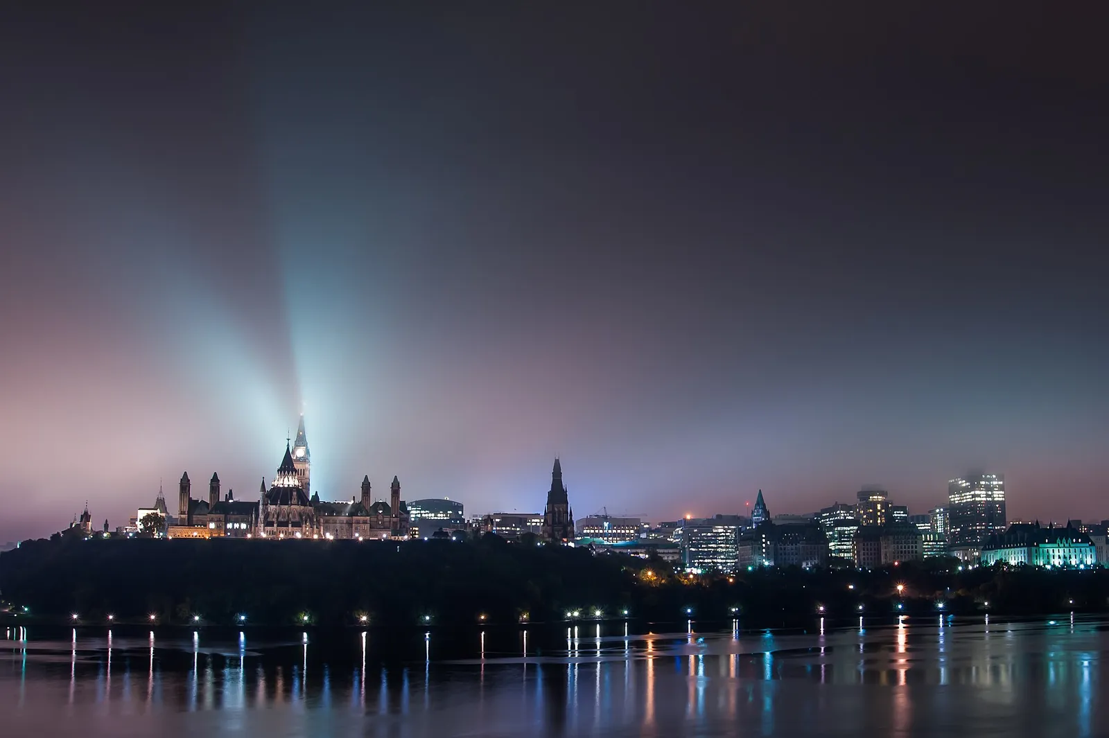 The Parliament buildings in Ottawa