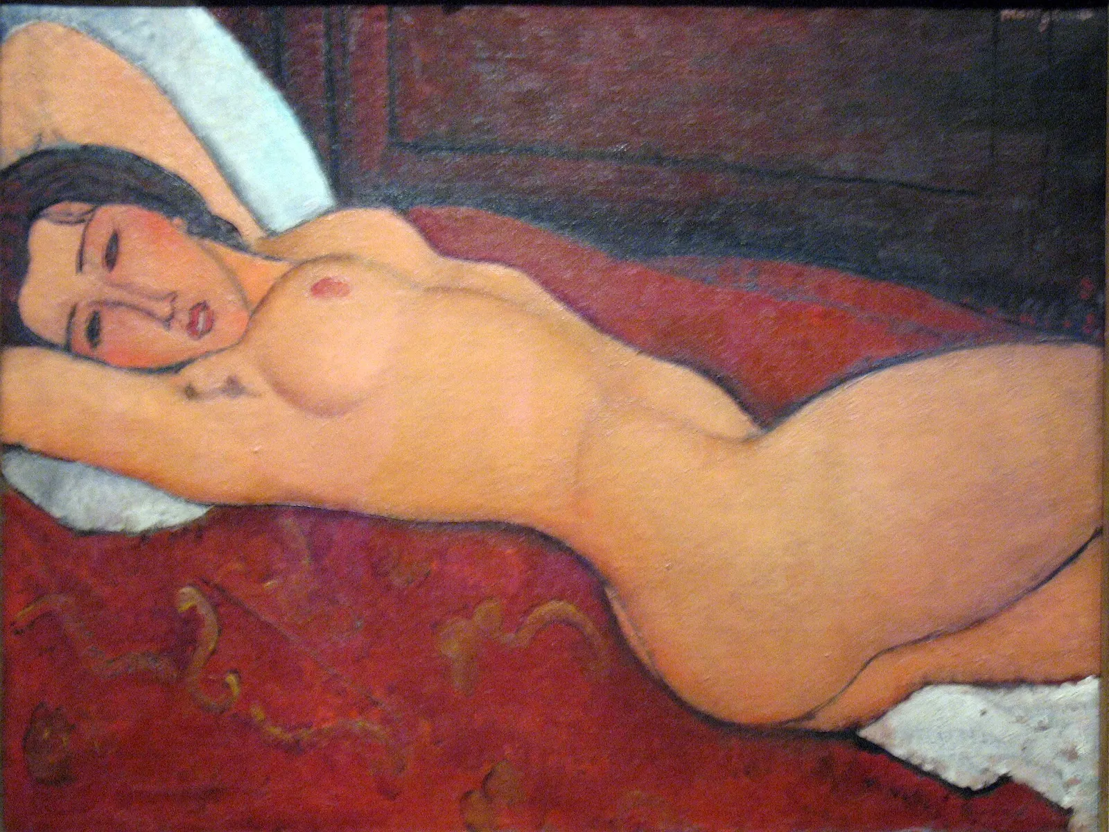 A 1917 reclining nude by Amedeo Modigliani (not the work sold)