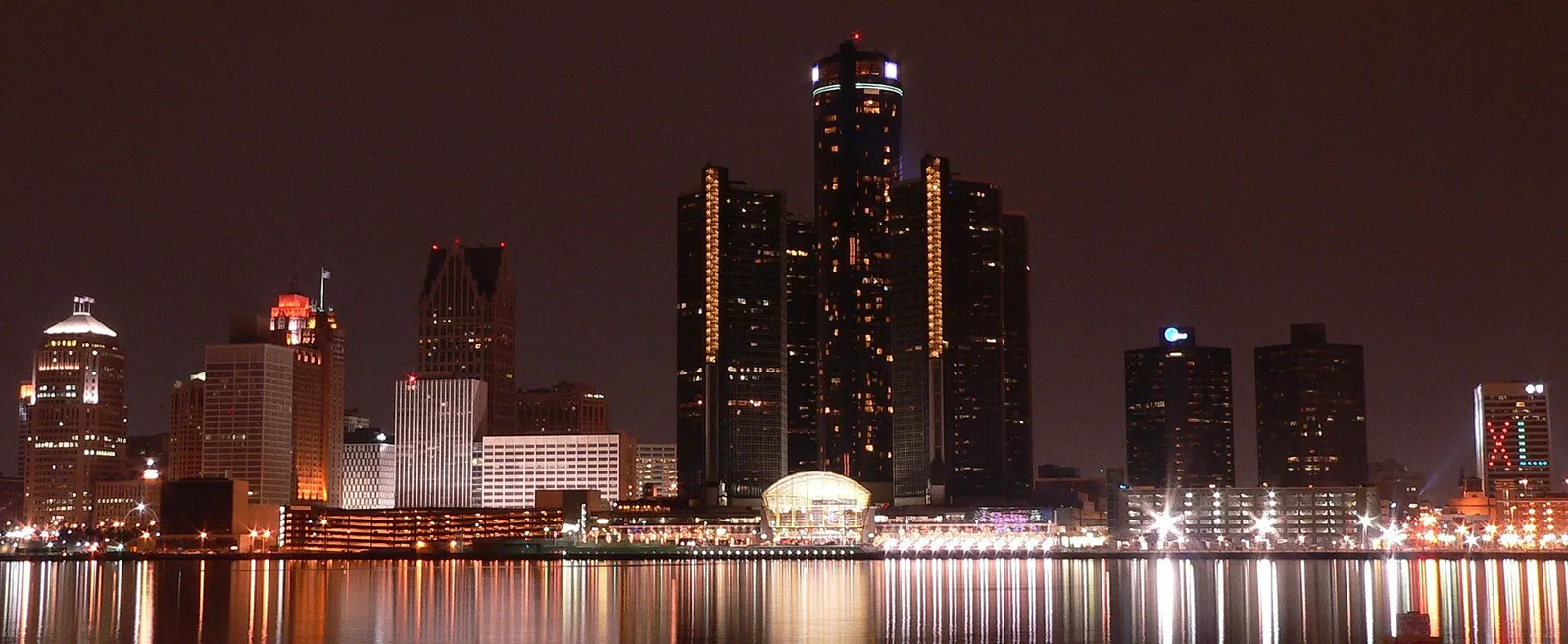 The Detroit skyline, across the river from Windsor, Ontario (file image)