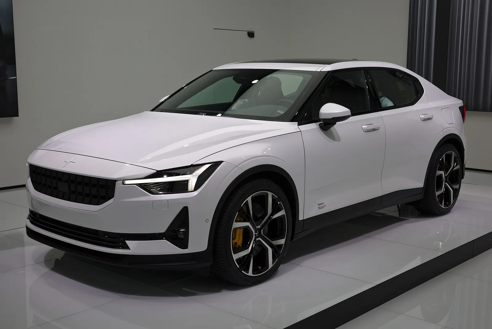 A Polestar electric car on display (file image)