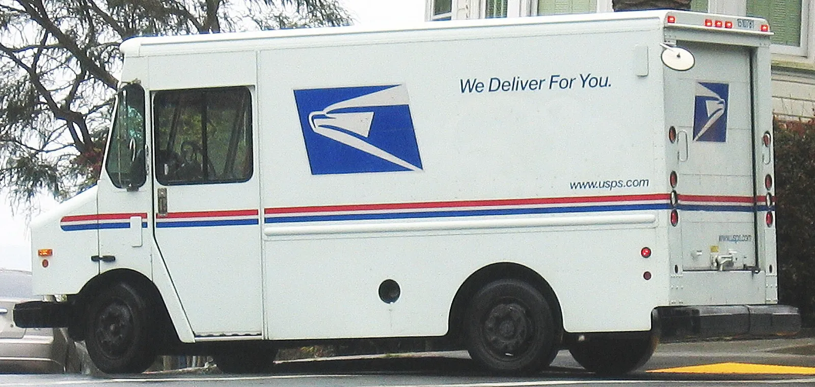 A United States Postal Service delivery truck