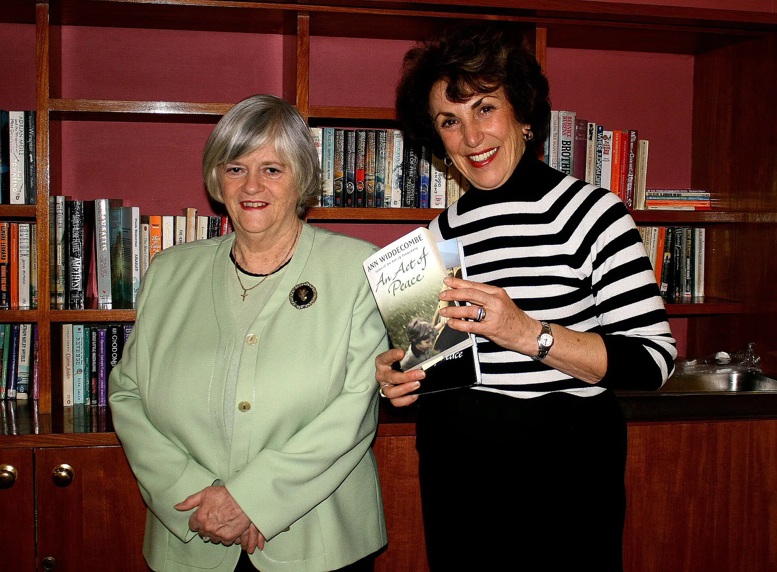 Ann Widdecombe, left, at a book event (file image)