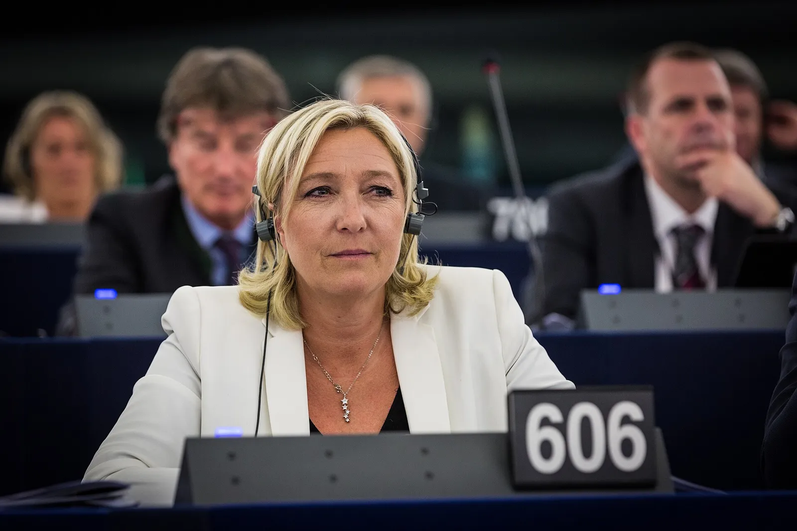 Marine Le Pen at the European Parliament (file image)