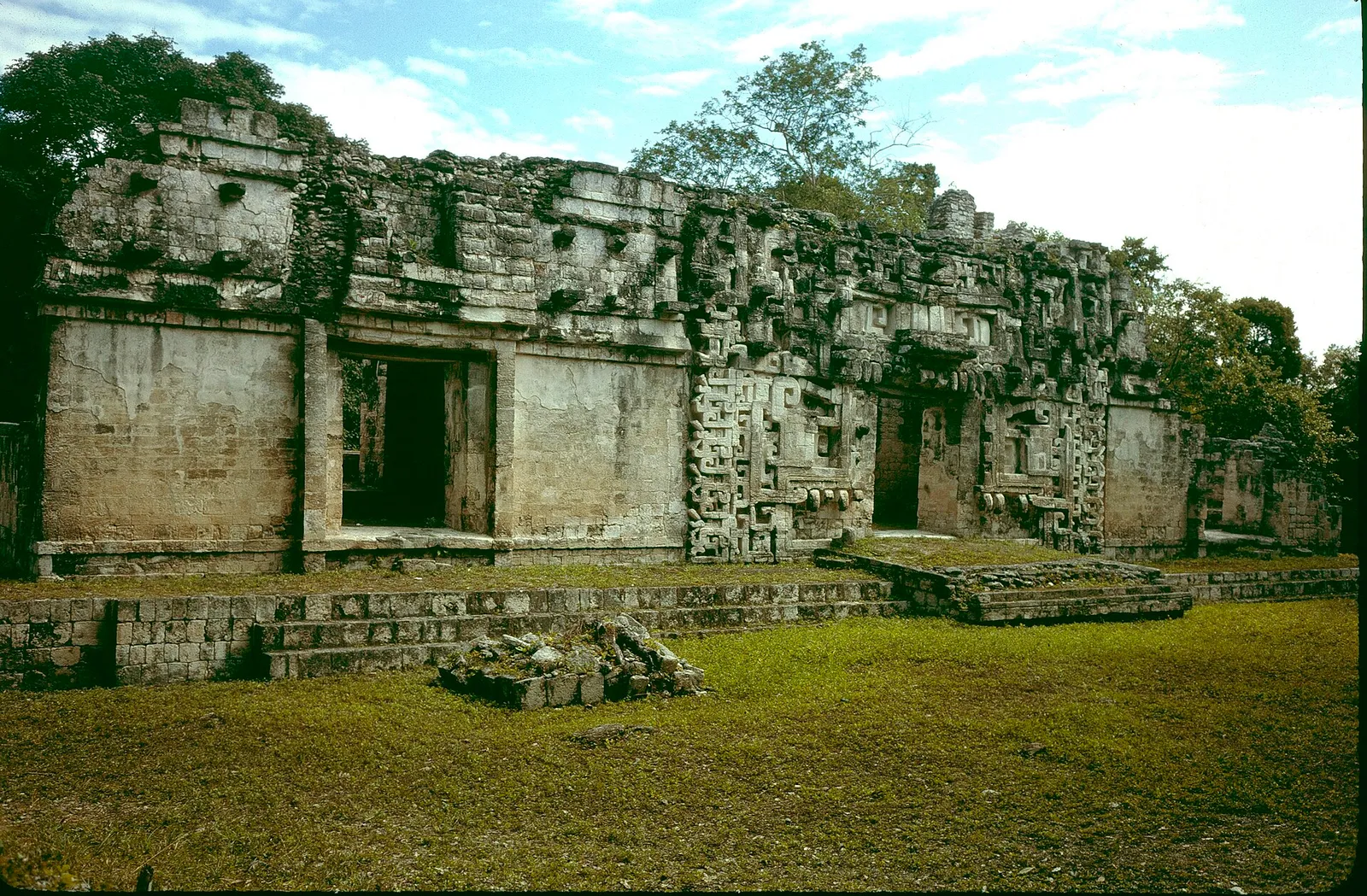 A Río Bec-style Maya structure at Chicanná in Campeche, Mexico