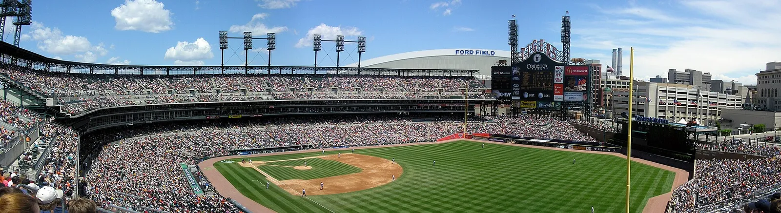 Comerica Park, home of the Detroit Tigers