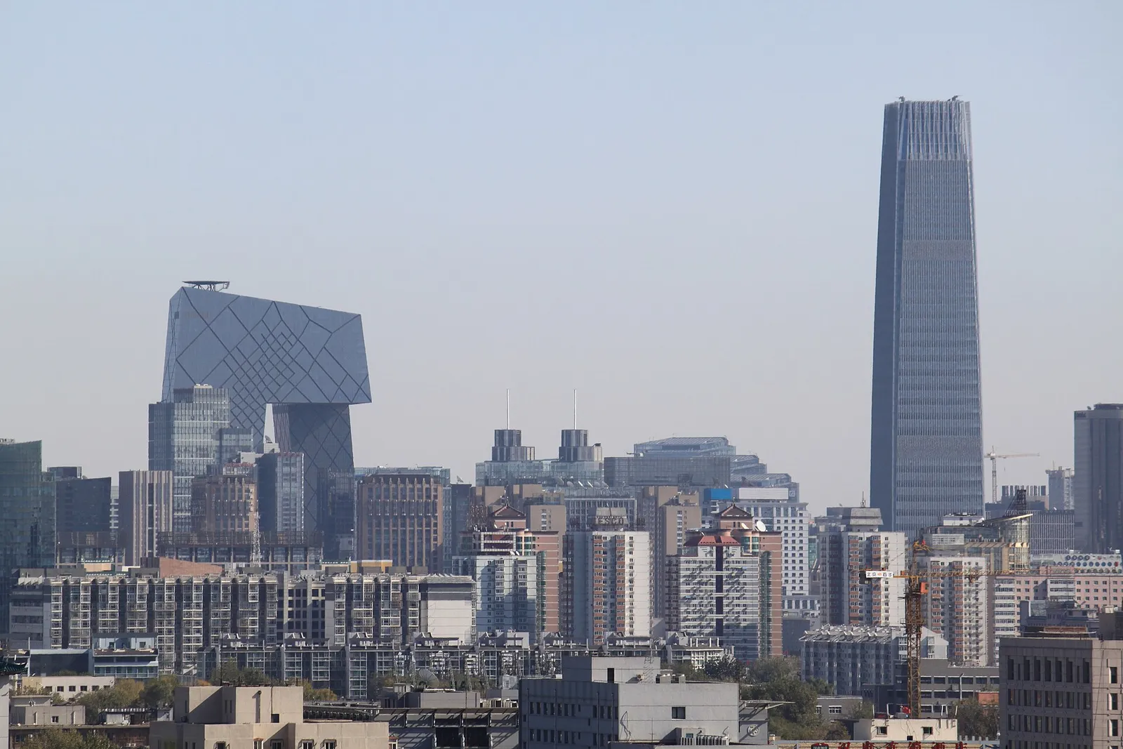 A view of Beijing's central business district skyline