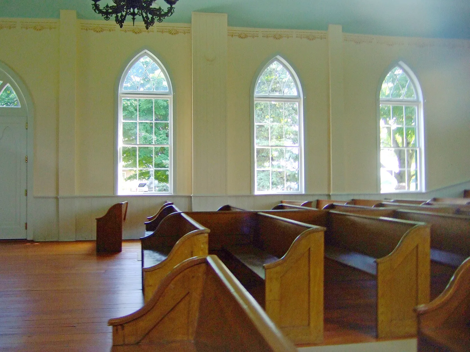 The interior of a church