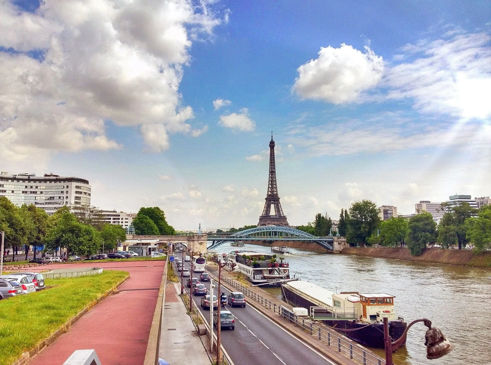 Paris under a summer sky