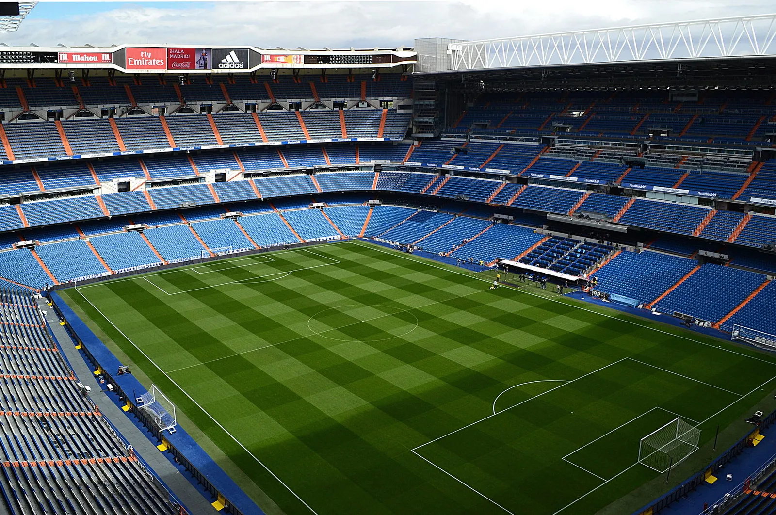 A football stadium seen from the stands