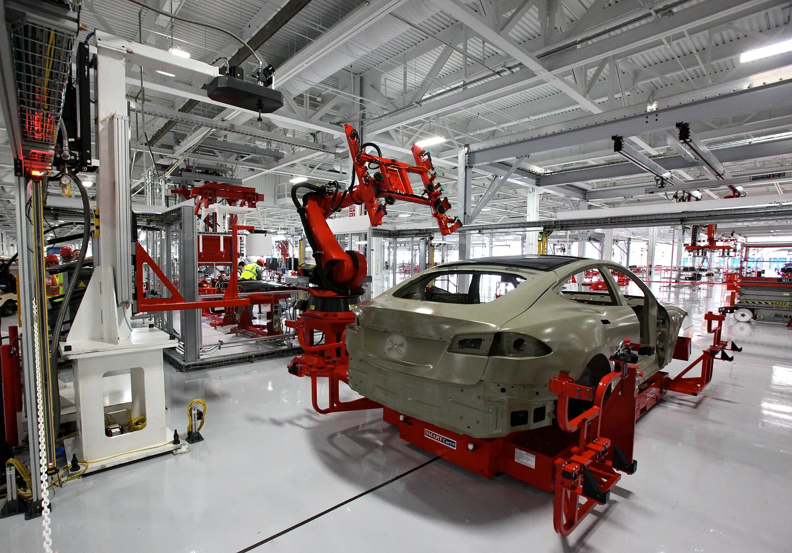 Robots on an automobile assembly line (file photo)