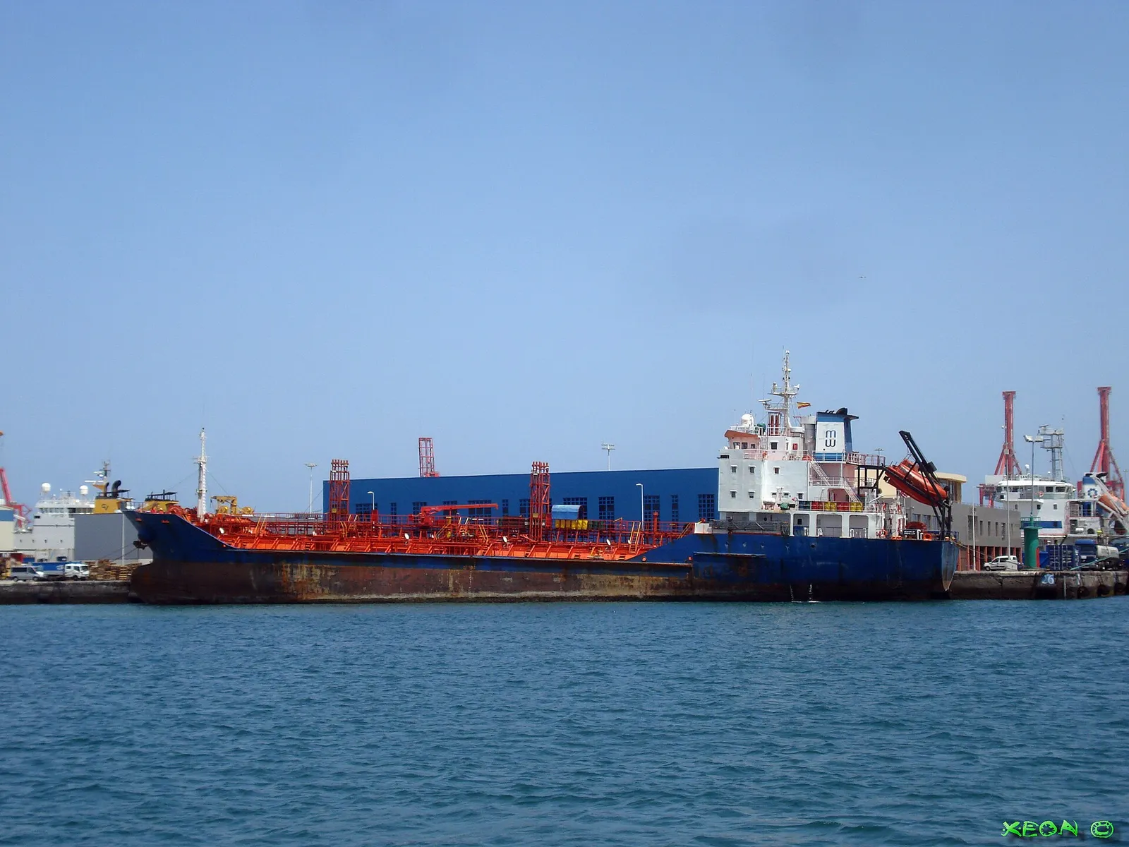 An oil and gas tanker at sea (file image)