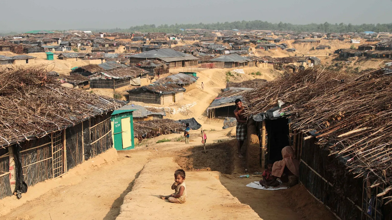 Kutupalong refugee camp in Bangladesh, where Rohingya who fled Myanmar live