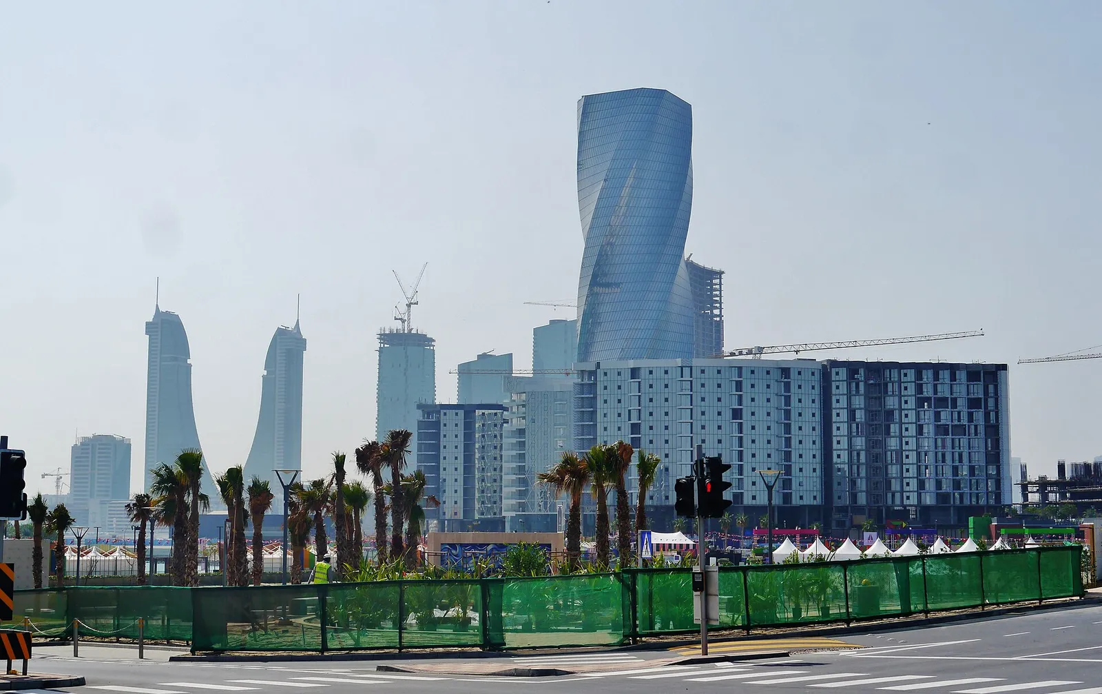 The skyline of Manama, Bahrain