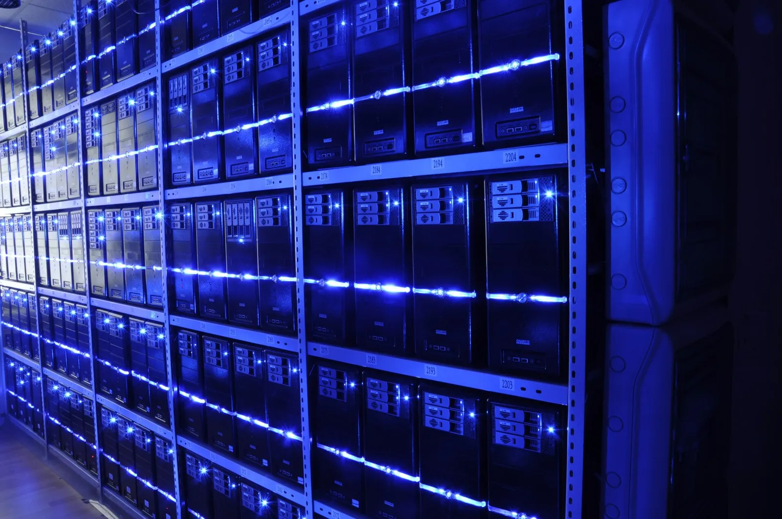 Servers in a data center