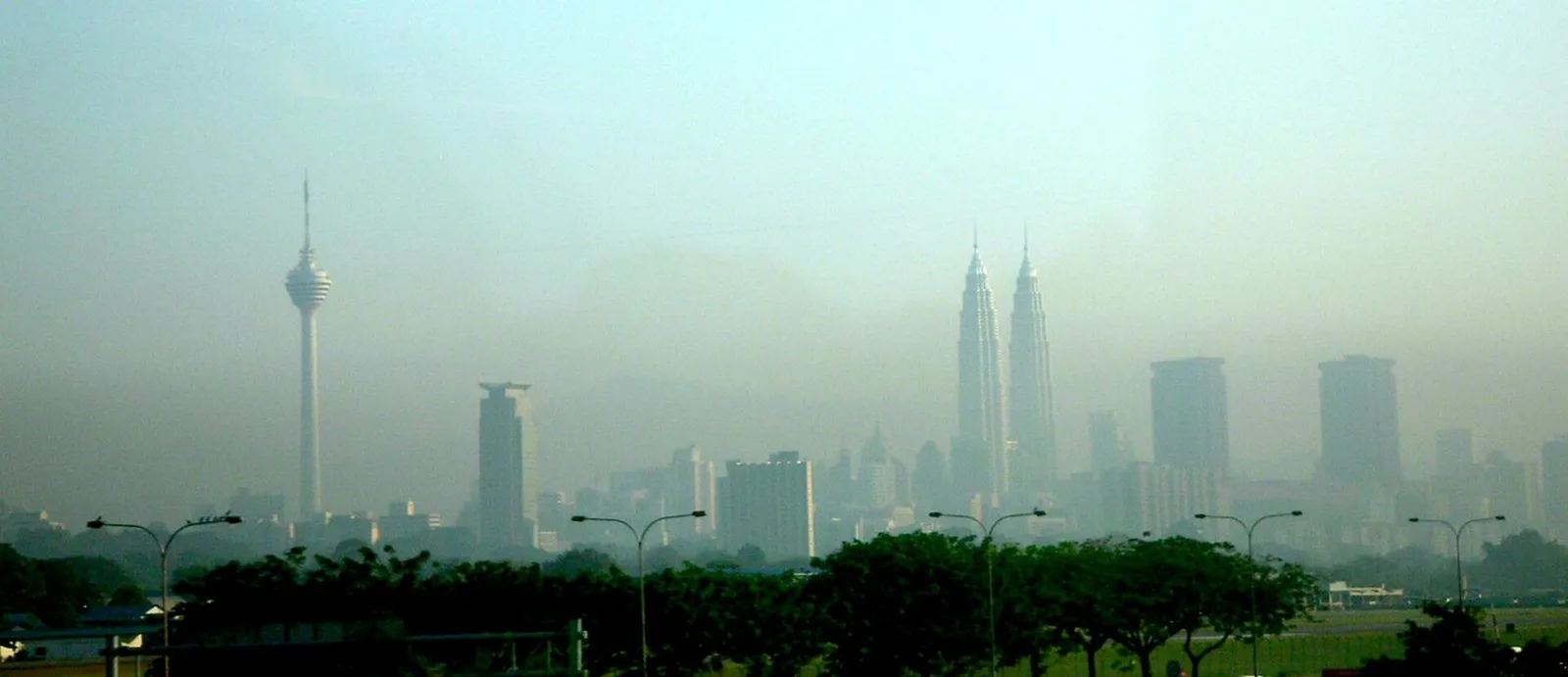 The Kuala Lumpur skyline with the Petronas Towers