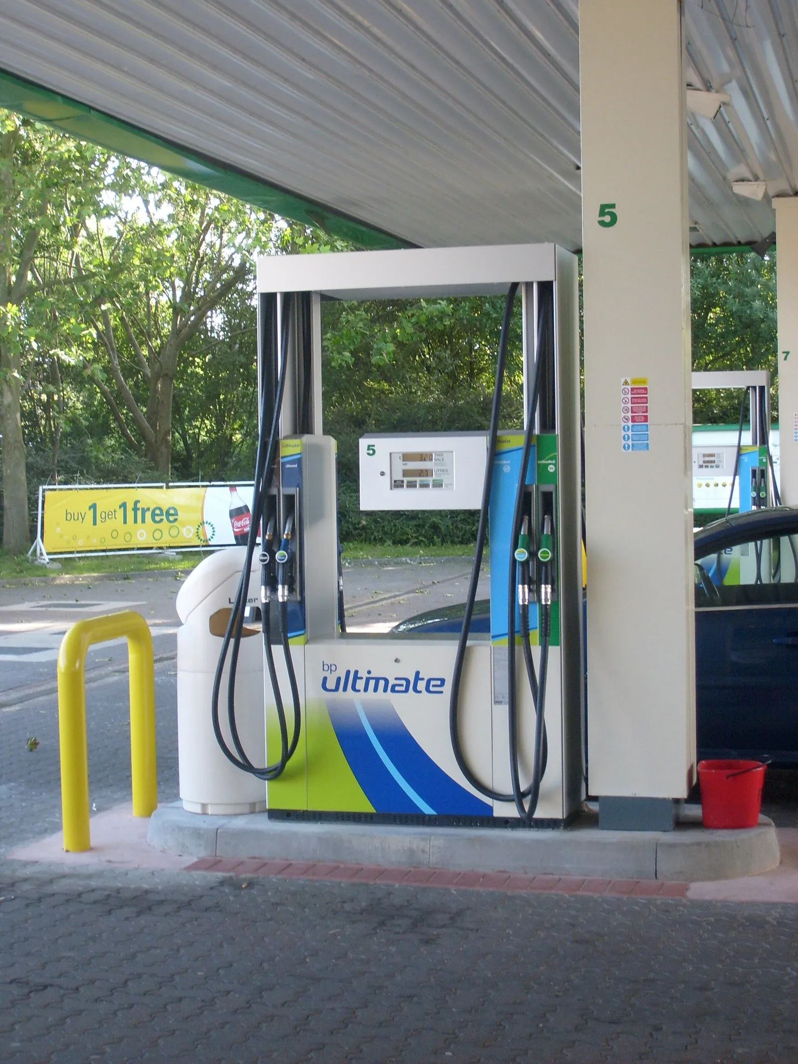 Fuel pumps at a filling station (file image)