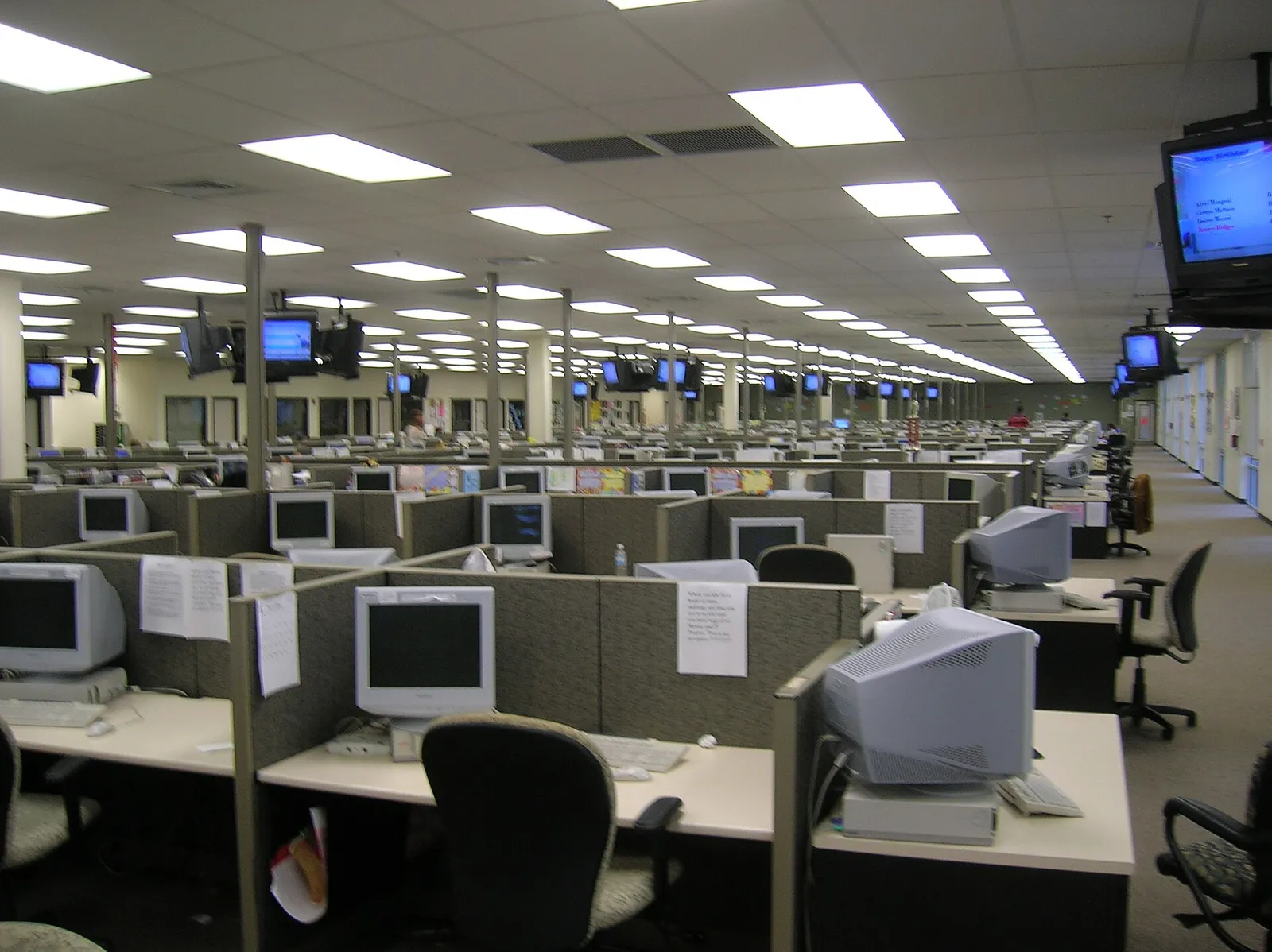 A call center (file image)