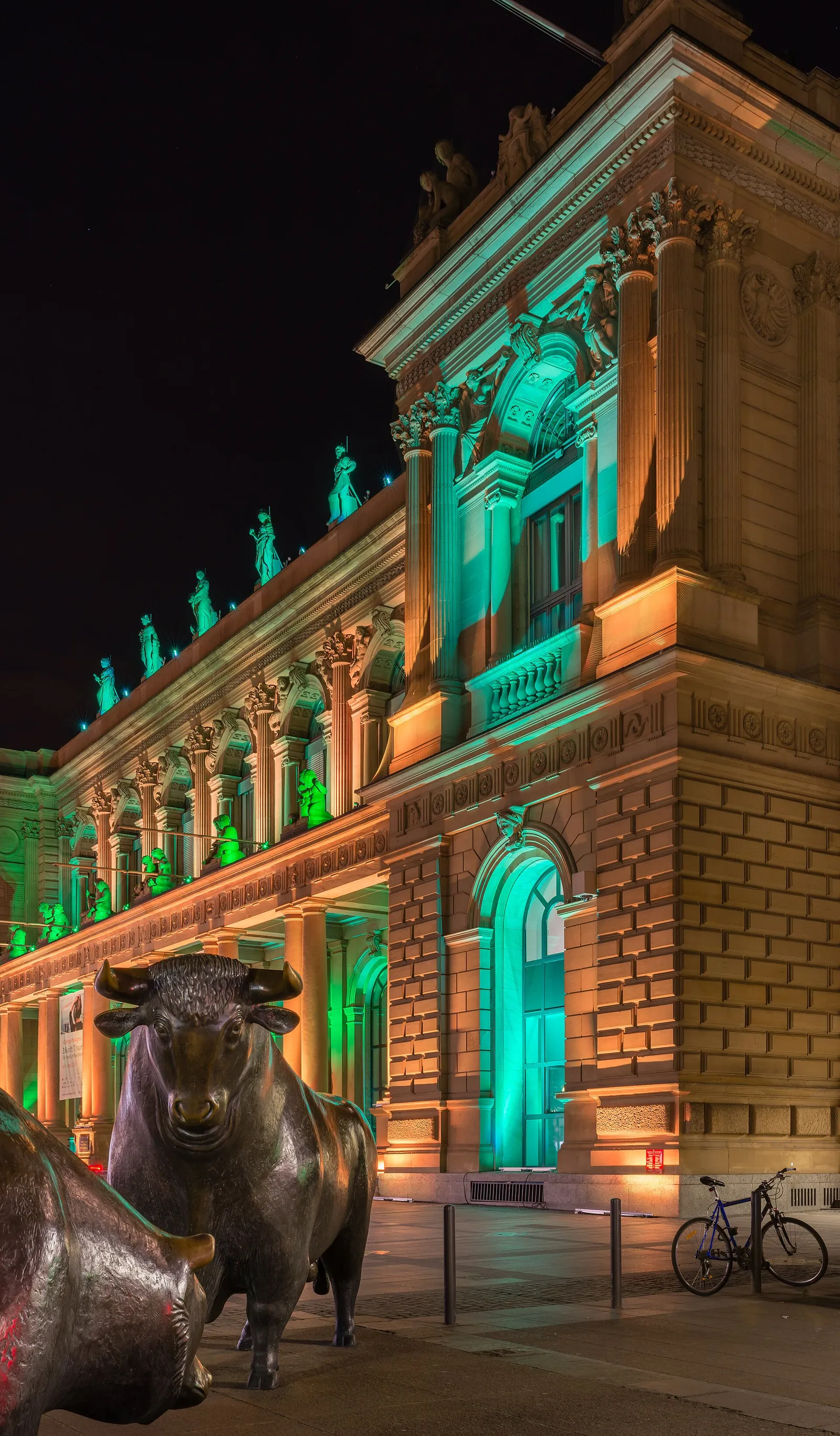 The Frankfurt Stock Exchange building in Germany